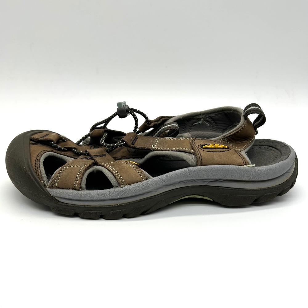 KEEN Venice H2 Sandals Womens 7.5 Brown Waterproof Leather Hiking Sport Gorpcore